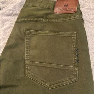 Scotch & Soda Slim Olive Green Men’s Jeans